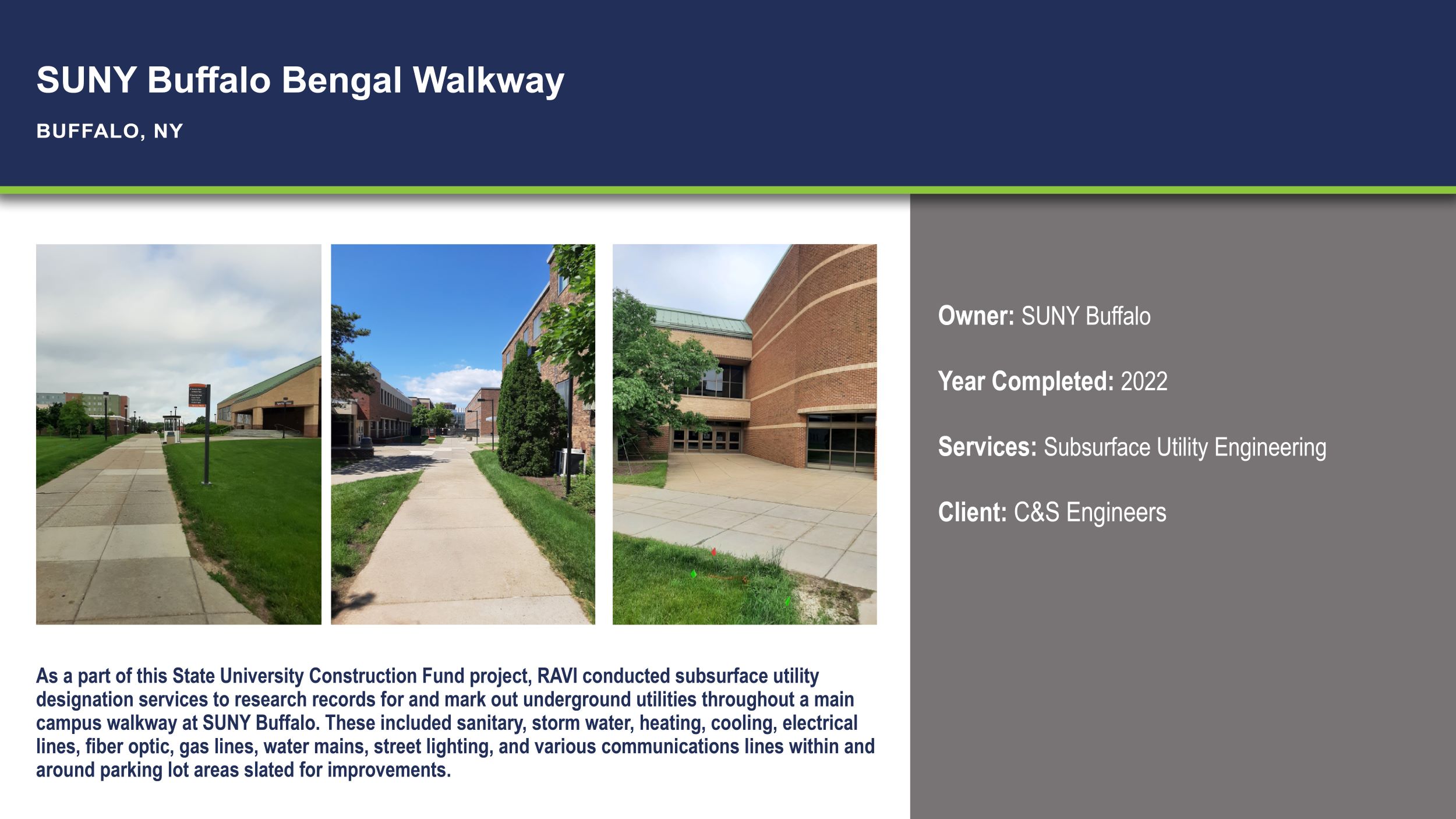 SUNY Buffalo Bengal Walkway
